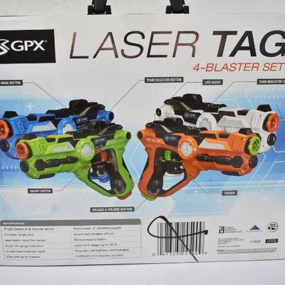 GPX Laser Tag Blasters, 4 Pack, $35 Retail - New