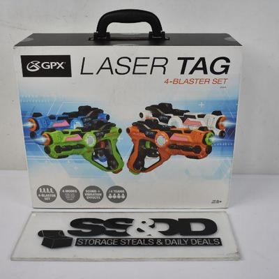 GPX Laser Tag Blasters, 4 Pack, $35 Retail - New