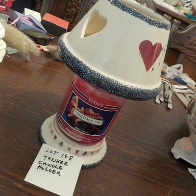 Yankee Candle and holder.