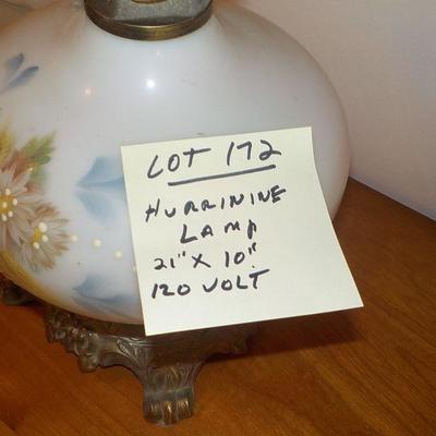 Large Hurricaine Lamp 21 in./ 120 volts.
