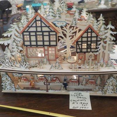 Battery Lighted xmas decor Village.