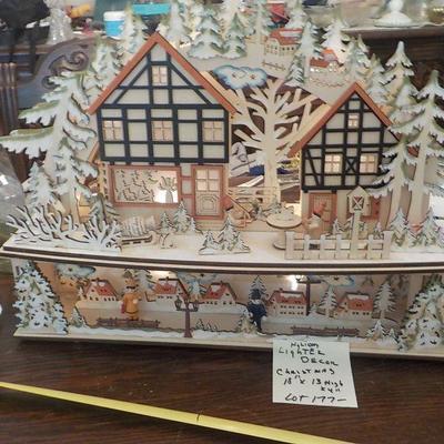 Battery Lighted xmas decor Village.