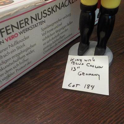 King in Nut Cracker/ 13 in/ . Seiffener Germany.