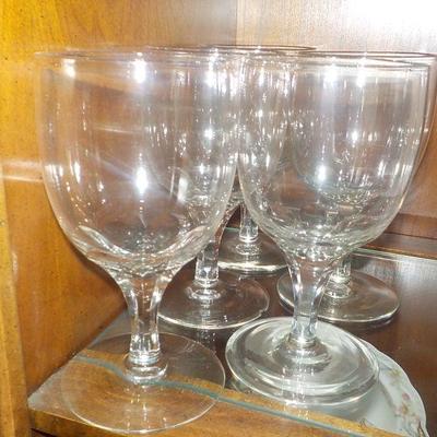 5 Fine Crystal wine Goblets