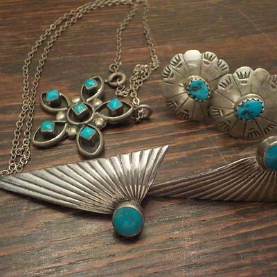 Native American Sterling Jewelry (3)/ 