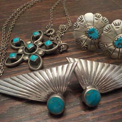 Native American Sterling Jewelry (3)/ 