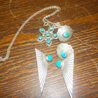 Native American Sterling Jewelry (3)/ 