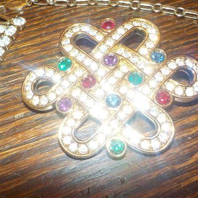 High Quality Costume Necklace and pin.