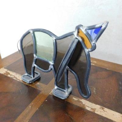 Small Stained Glass Elephant 6"x5"