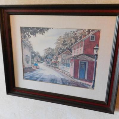 Framed Art Print 'St. Peters Village' by Mildred Sands Kratz 23