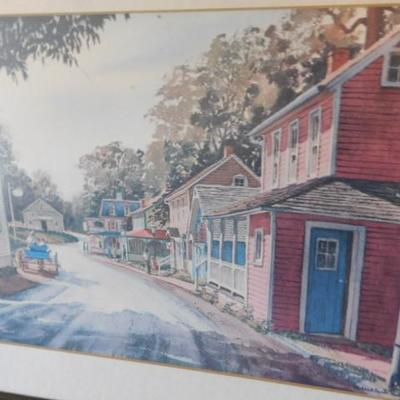 Framed Art Print 'St. Peters Village' by Mildred Sands Kratz 23