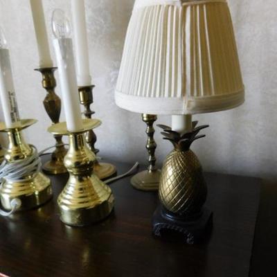 Collection of Lamps and Candle Set