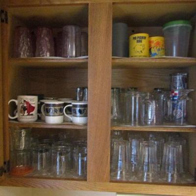 Entire Contents of Glass Cabinet