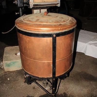 Vintage copper washing machine