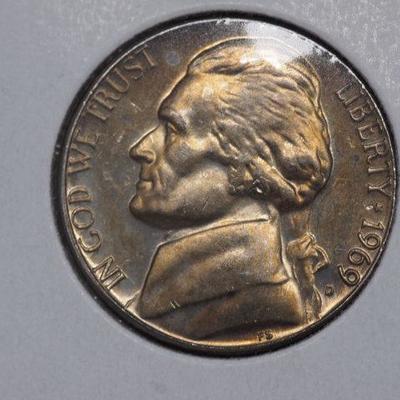 3 Jefferson Nickels 1968 S, 1969 D and a 1970 S     301