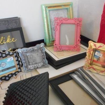 Lot 109 - Assorted Office Goods and Picture Frames