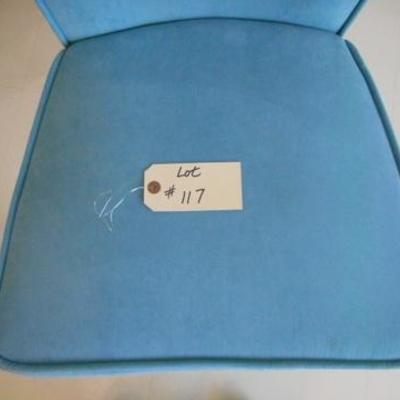 Lot 117 - Very Nice Sky Blue Colored Chair w/ Nailhead Trim