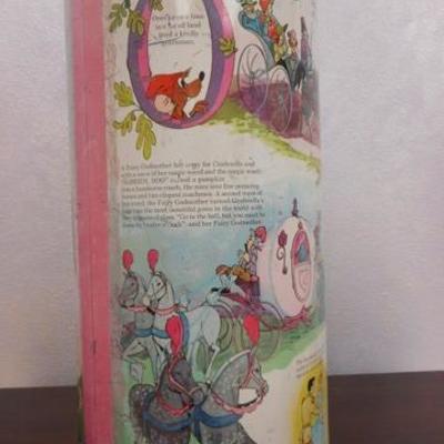 Lot 132 - Vintage Disney's Cinderella Trash Can 19'' Tall 
