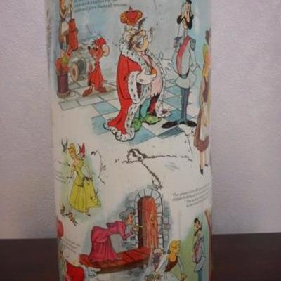 Lot 132 - Vintage Disney's Cinderella Trash Can 19'' Tall 