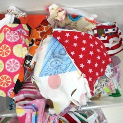 Lot 134 - Oddball Lot of Fabric Pieces Odds and Ends for Projects