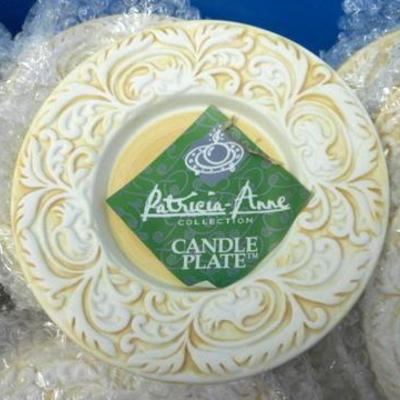 lot 135 - Massive lot of ornate candle plates - Never Used - New in package