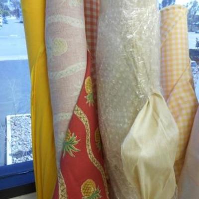 Lot 138 - Assorted and mixed lot of fabric bolts