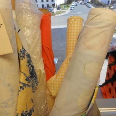 Lot 138 - Assorted and mixed lot of fabric bolts