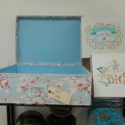 Lot 141 - Assorted Boxes & Baskets