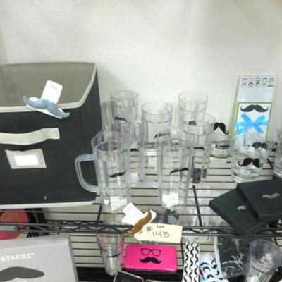 Lot 143 - Mustache Party Favors and Decor 