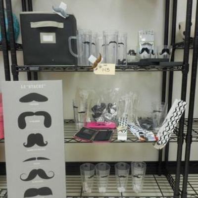 Lot 143 - Mustache Party Favors and Decor 