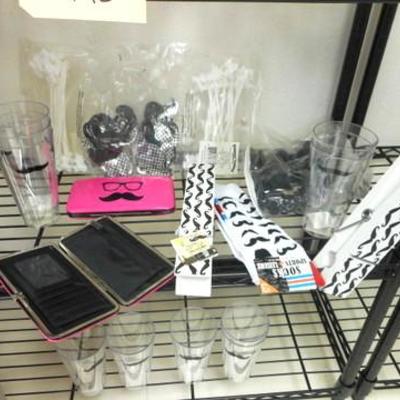 Lot 143 - Mustache Party Favors and Decor 