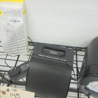 Lot 145 - Strobe Light + iHome dock + Timer Cord