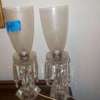 Vintage Victorian Converted Lamps/ 120 volt.