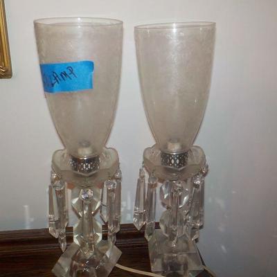 Vintage Victorian Converted Lamps/ 120 volt.