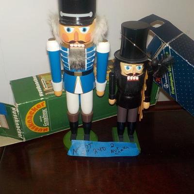 German Nut Cracker (2) Captain and Chimney Sweep.