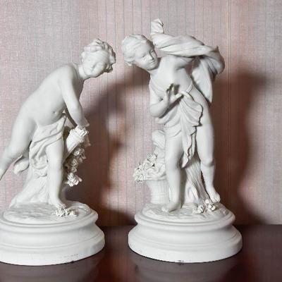 Lot 2: Pair of Vintage French Bisque Figurines