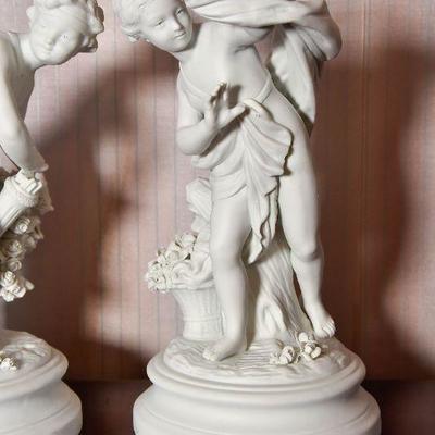 Lot 2: Pair of Vintage French Bisque Figurines
