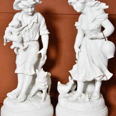 Lot 4: Pair of Vintage French Bisque Figurines