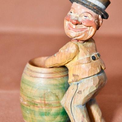 Lot 5: Vintage Italian Hand carved Wooden Figurine