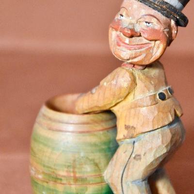 Lot 5: Vintage Italian Hand carved Wooden Figurine