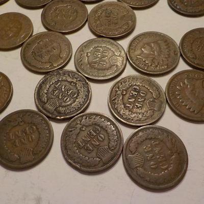 23 Indian Head pennies ranging 1909 -1898 