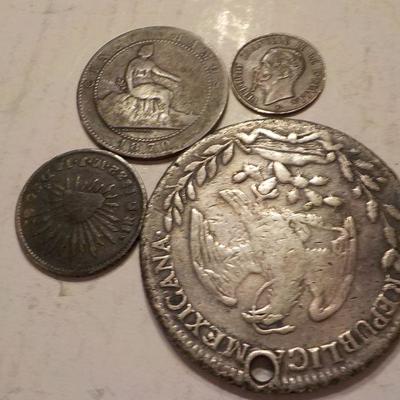 Antique Spanish coins/ 1870, 1895