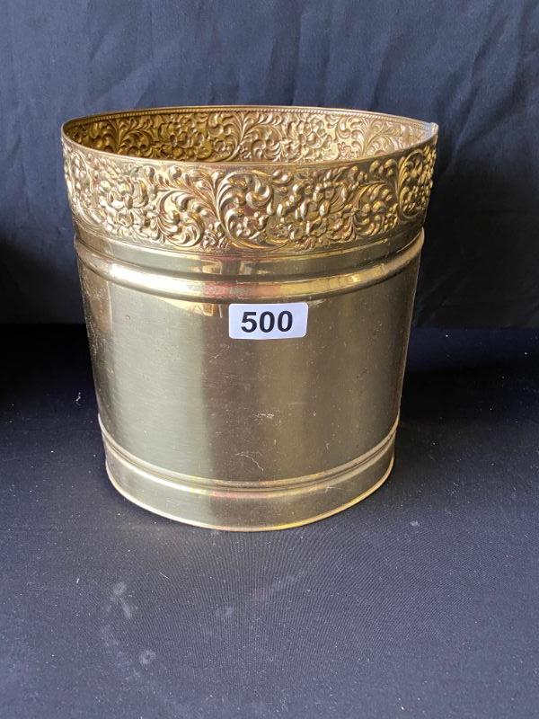 Brass Trash Can or Umbrella HolderLot 500