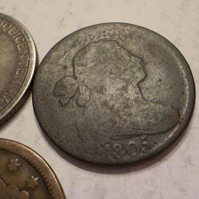 1775-1927 Lexington & Concord Sesquicentennial/ 2- cent, 1849/ 1805 flowing hair.