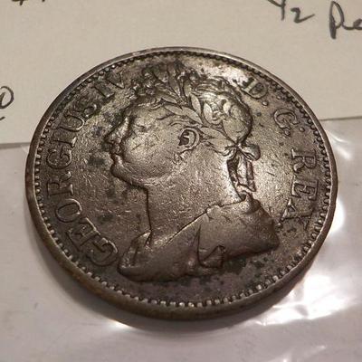 1822 Ireland King George IV, D.G. Rex.