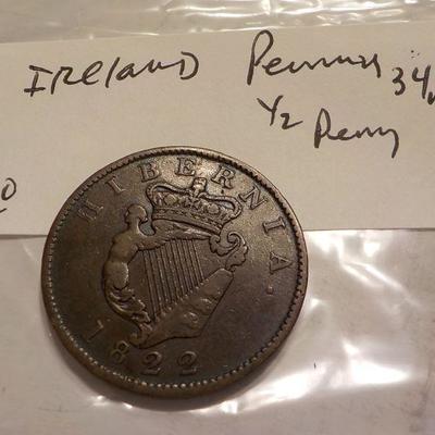 1822 Ireland King George IV, D.G. Rex.