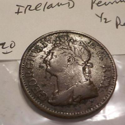 1822 Ireland King George IV, D.G. Rex.