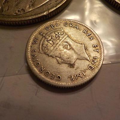 6- Coins/ British Coins/ 1917,1cent/1874,50cent/1894,20cent/1912,20cent/1941,5cent.