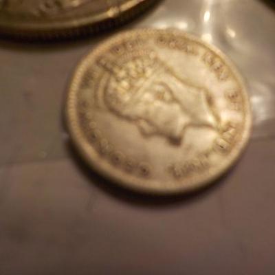 6- Coins/ British Coins/ 1917,1cent/1874,50cent/1894,20cent/1912,20cent/1941,5cent.