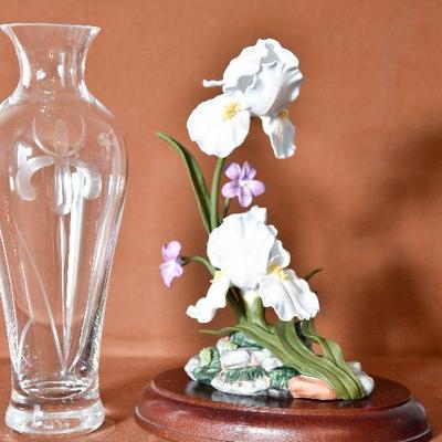 Lot 12: Lenox Iris Germanica Flower Fine Bone China Sculpture Figurine